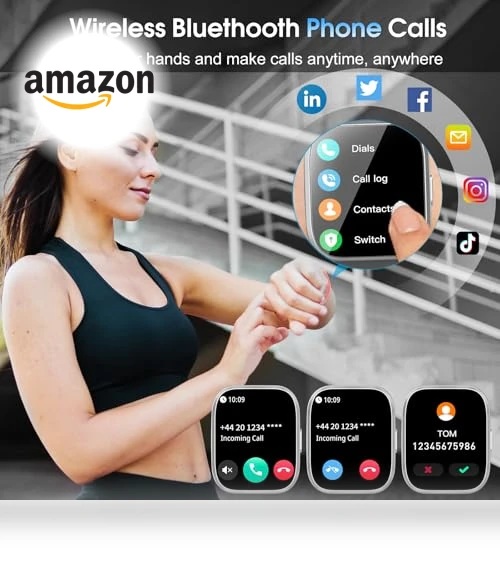 Smart Watch with Bluetooth Call and Fitness Tracking — Smartwatches, aycy
