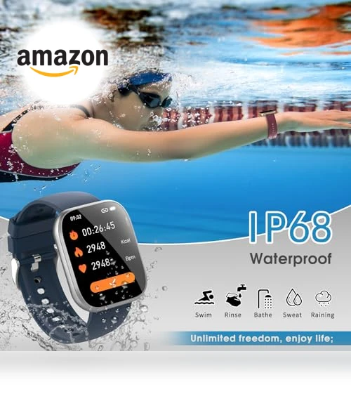 Smart Watch with Bluetooth Call and Fitness Tracking — Smartwatches, aycy