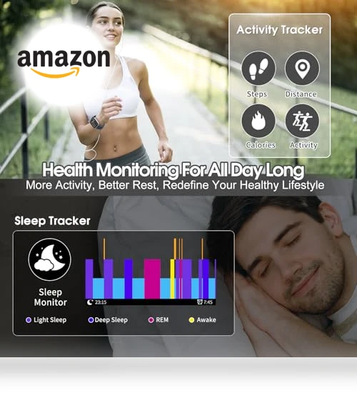 Smart Watch with Bluetooth Call and Fitness Tracking — Smartwatches, aycy