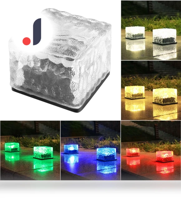 Solar Light Ice Brick Light — Outdoor Security & Flood Lighting, kingroyal