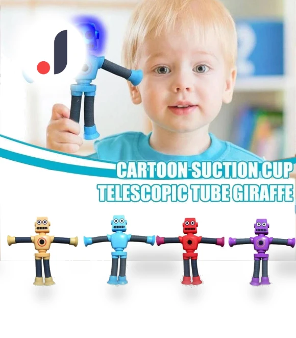 Stretchy Robot Pop Tube Toy — Bath Time Fun, TYUmzkdlop47