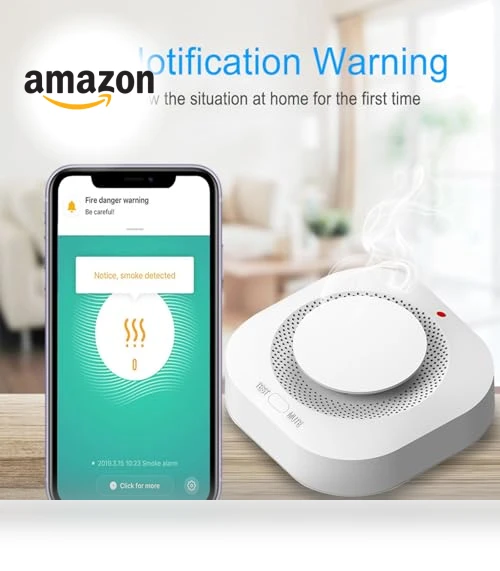 WiFi Smart Smoke Alarm — Smoke & CO Detectors, WELL-KO-KO