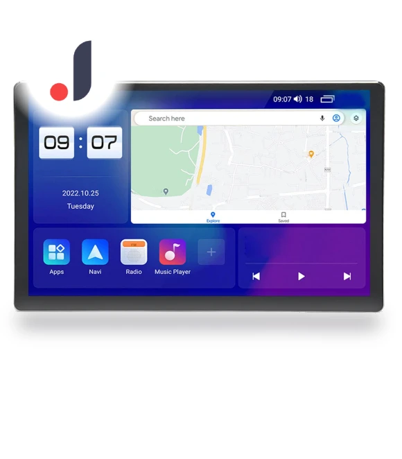 13-inch Wireless CarPlay Android GPS Navigation Radio Receiver — Stereo Receivers, AniWorld