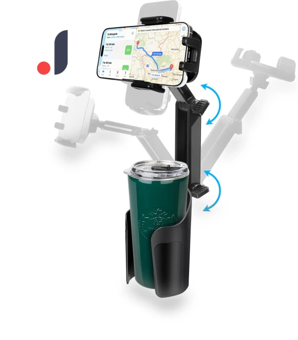 360 Degree Car Cup Smartphone Holder — Dashboard Installation Kits, TOKYO selection