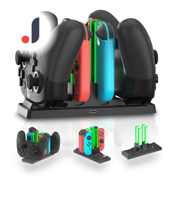 6-in-1 Charging Station for Switch Controllers — Power Solutions, hurry hausen