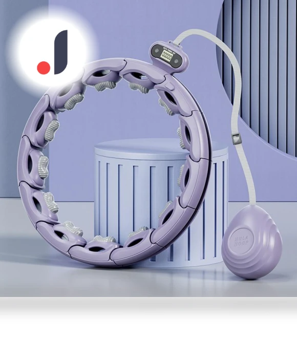 Adjustable Weighted Hula Hoop with Smart Massage — Kids Fitness, Zoomer