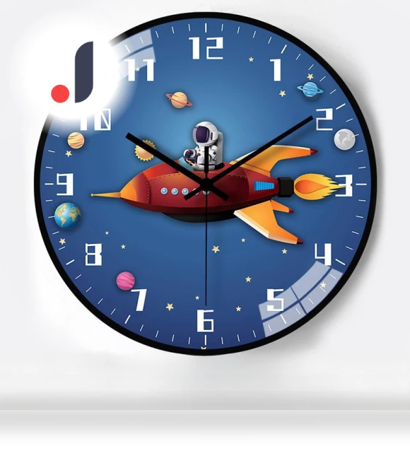 Creative Space Automatic Time Radio Wall Clock — Wall, Window glass film