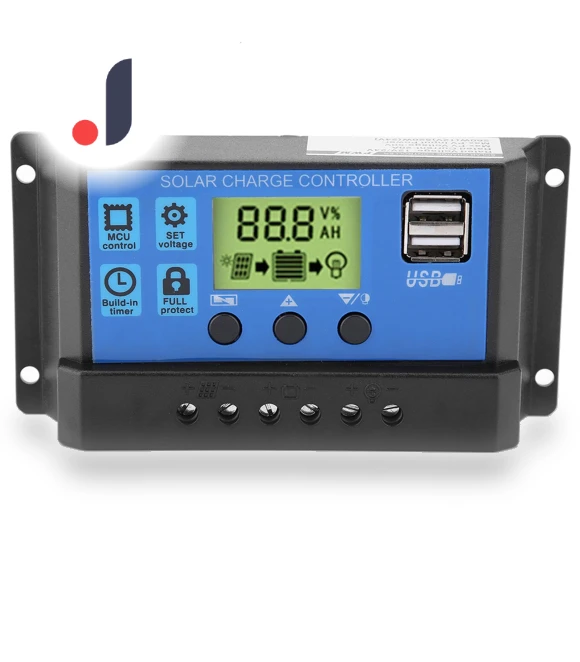 Dual USB Solar Panel Charge Controller — Power Management, Fishine