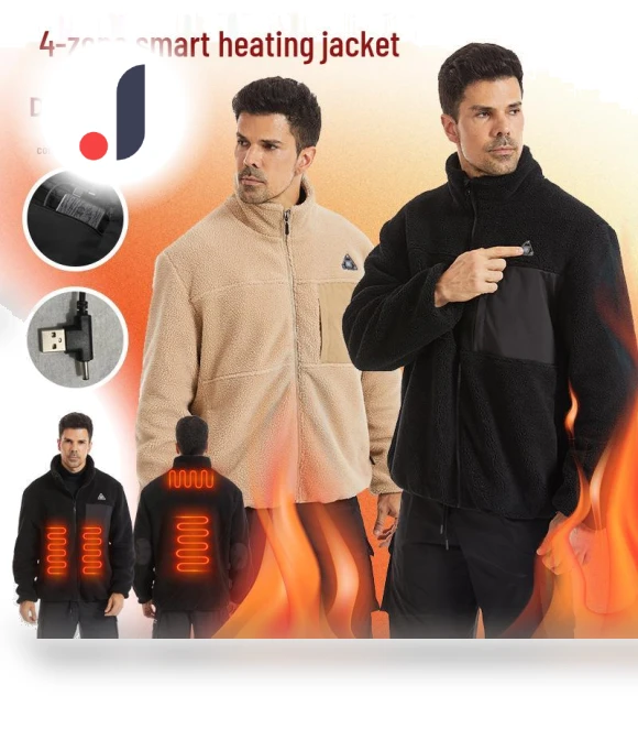 Exclusive Winter Smart Fleece Jacket with Heating — Fleece, BigSopping