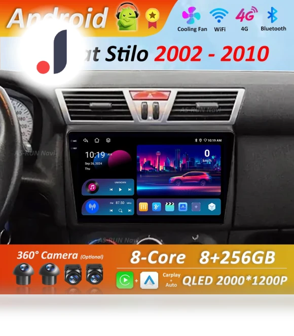 Multimedia Android Player for Fiat Stilo 2002-2010 — Stereo Receivers, AutoSphere