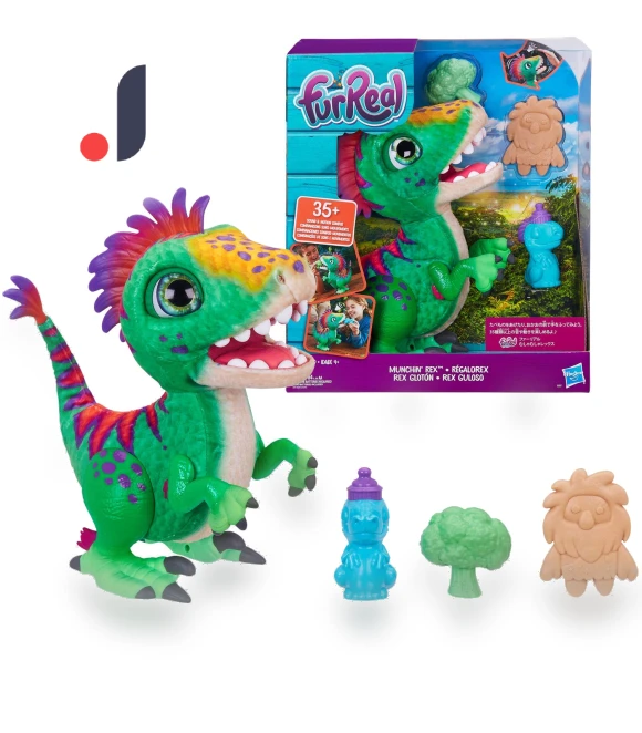 Munching Rex Plush Dinosaur Toy — Interactive, Hasbro