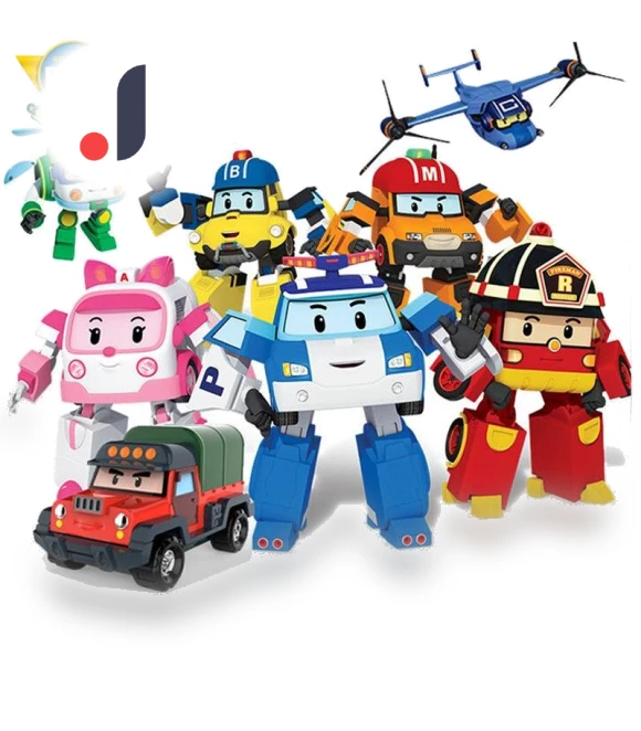 Police Car and Sheriff Children's Transforming Robot Toy — Playsets, Super Go