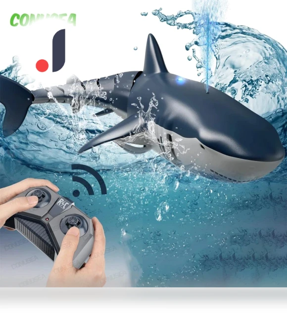 Remote Control Shark Kit Spray Water Toy — Beach Toys, Specials