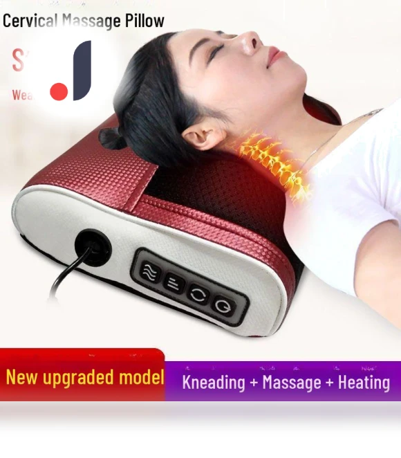 Smart Multi-Zone Heated Massage Pillow — Massage Equipment, Deals Depot