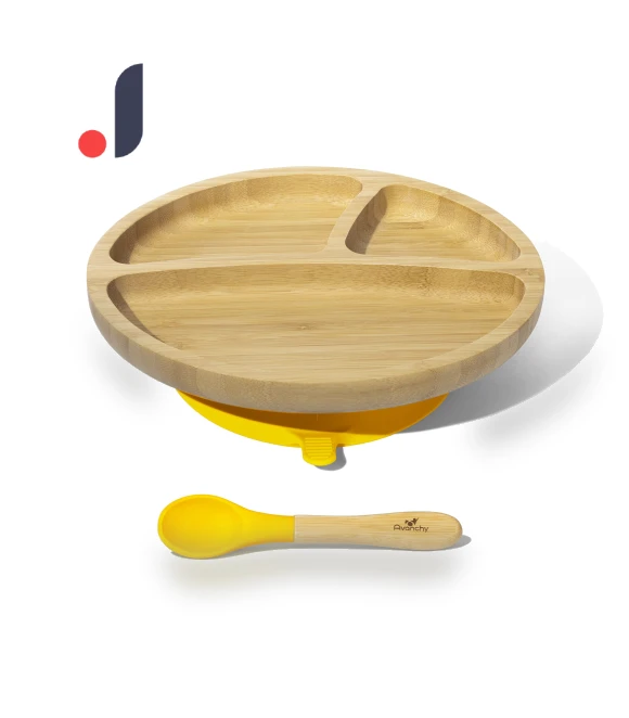 Smart Start Feeding Plate with Suction Base and Spoon — Dishes, AniWorld