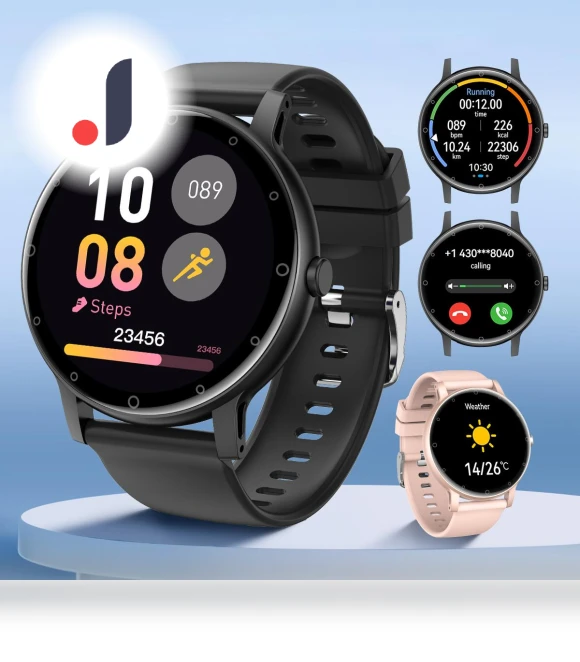Sports Smart Watch with Silicone Strap — Wearable Accessories, QTLLBT