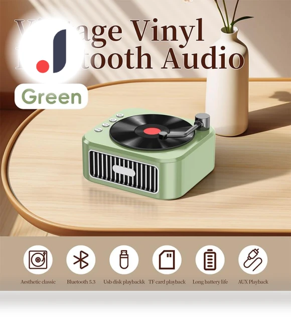 Tiny Retro Bluetooth Speaker — Portable Sound Systems, Precious Stones
