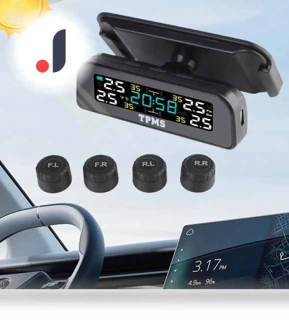 Tire Pressure Monitoring System with Temperature Alert — TPMS Sensor Replacements, LEEPEE Automotive Parts