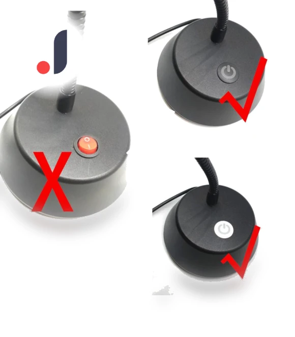 Touch Sensor Button with Adjustable Brightness — Ceiling Fan Wall Controls, Two Shy Girl