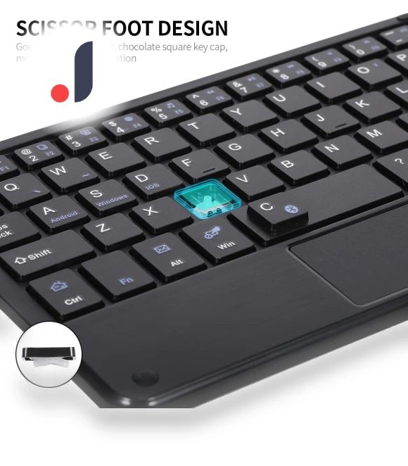 Ultra-Thin Mini Bluetooth Keyboard with Touchpad — Keyboards, DIYelecs