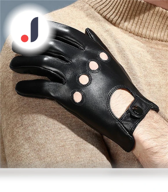 Winter Leather Gloves with Fleece Lining and Touchscreen Compatibility — Gloves, Millioner