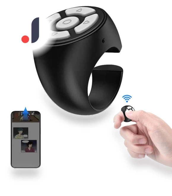 Wireless Bluetooth Media Control Button — Remote Controls, OIUnxmhy45