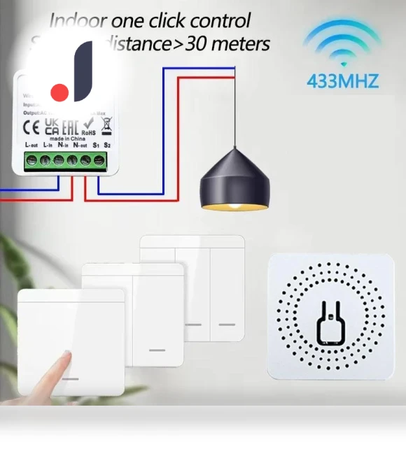 Wireless Relay Switch Receiver — Smart Home Modules, SaiMili Light