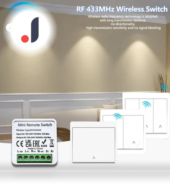 Wireless Smart Wall Light Switch — Dimmer Switches, SaiMili Light