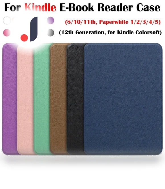 E-Book Cover with Auto Sleep/Wake Function — Protective Cases, Bomu