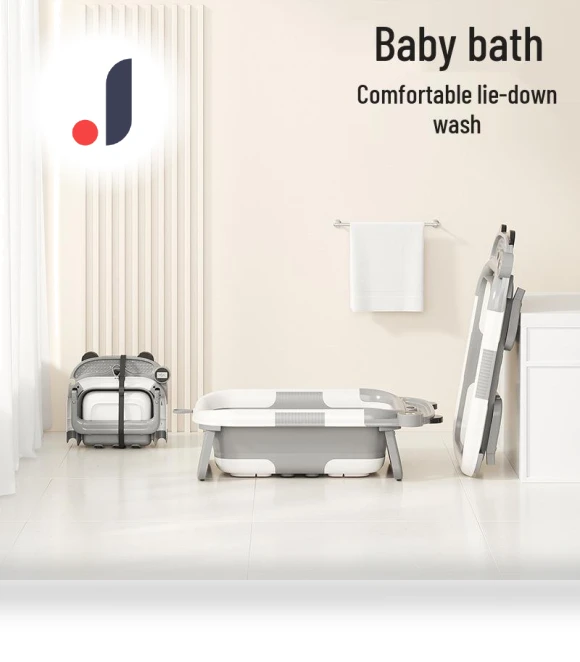 Foldable Baby Bathtub with Temperature Sensor — Tubs & Seats, Deals Supermarket
