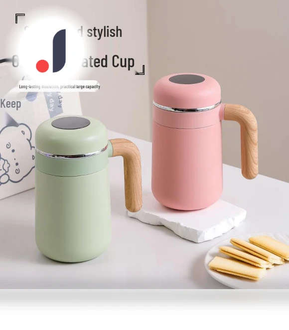 Insulated Tea Cup with Smart Temperature Display — Beverage Warmers, Deals Supermarket