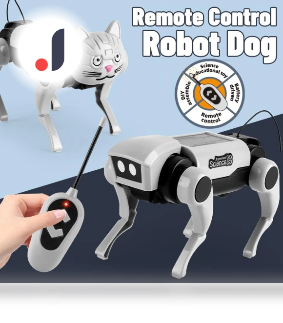 Remote Control Robot DIY Mechanical Dog Toy — Construction Kits, Yiran bag