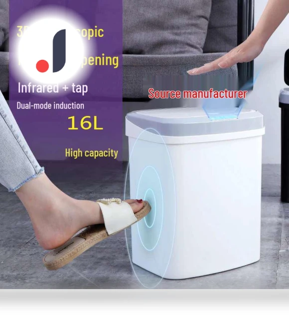 Silent Sensor Trash Can with Lid — Kitchen Cans, Deals Supermarket