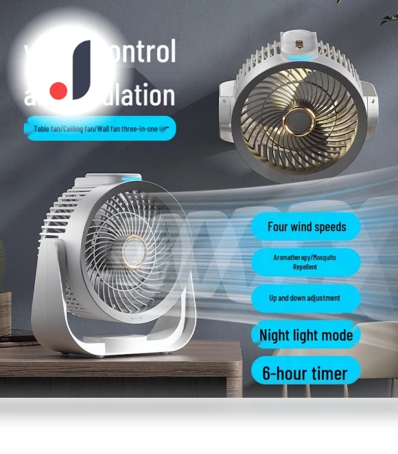 Smart Bluetooth Desktop Air Circulation Fan — Portable Cooling Solutions, Deals Supermarket