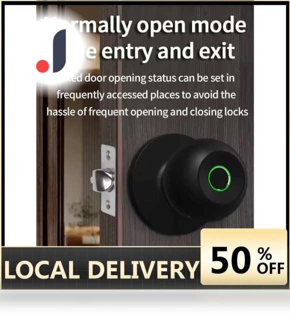 Smart Door Handle with Fingerprint Lock — Locks, The Romantics