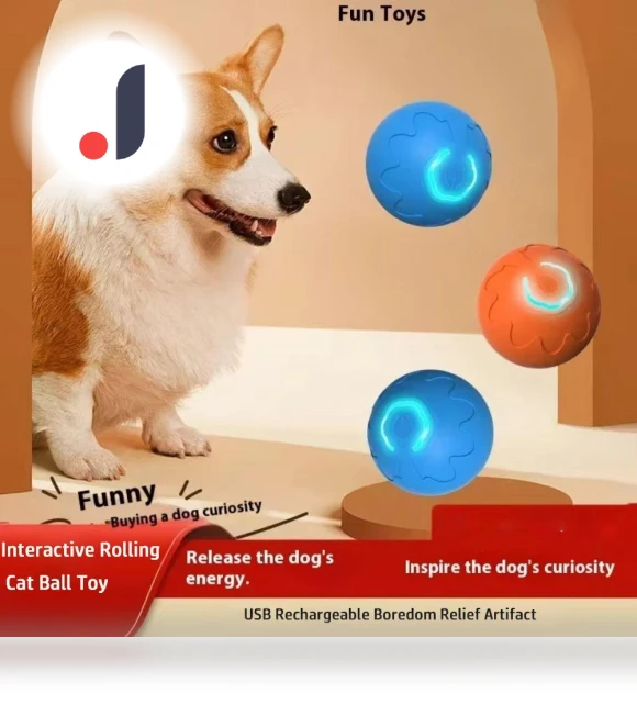 Smart Interactive Rolling Cat Ball Toy — Cat Playthings, yuanlin
