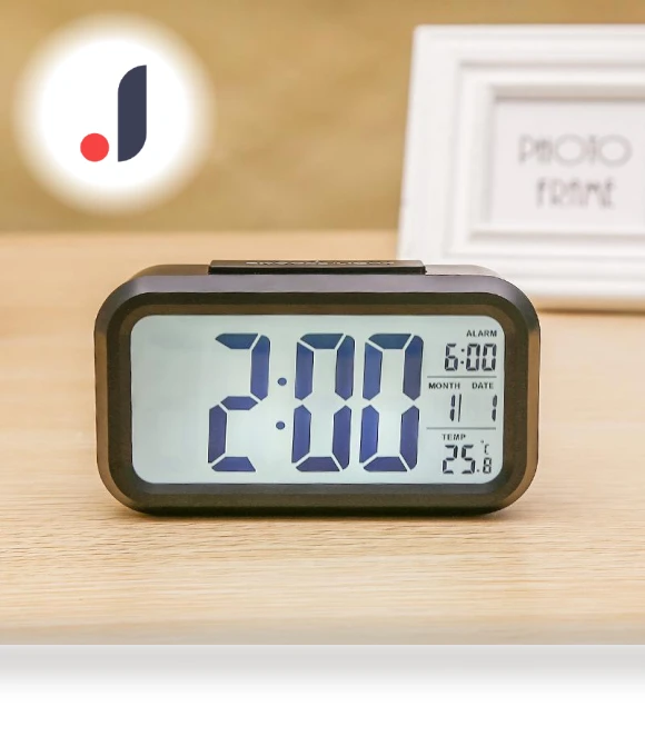 Smart Silent Electronic Alarm Clock with Temperature Display — Alarms & Clocks, Window glass film