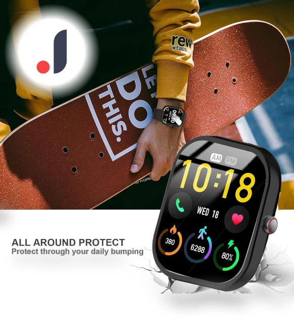 Soft Thin TPU Full Protective Case Bumper — Smartwatch Protectors, Kuizil