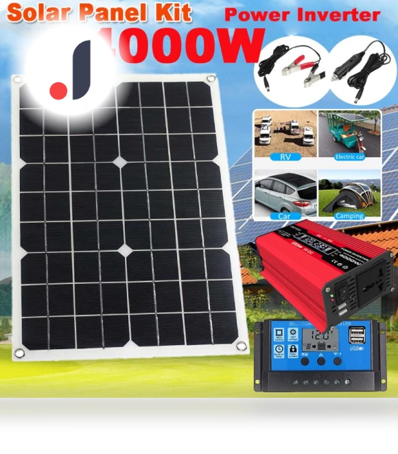 Solar Power Station Kit 4000W — Power Inverters, Fluffy