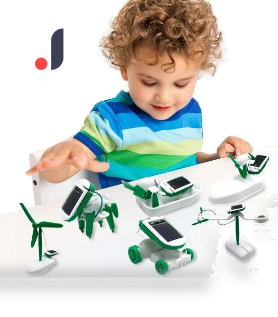 Solar Robot Toy Kit 6-in-1 — Solar Power, Outdeer
