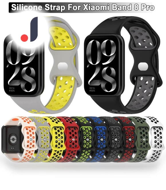 Two-Tone Silicone Watch Strap — Bands, bhuijiehoui