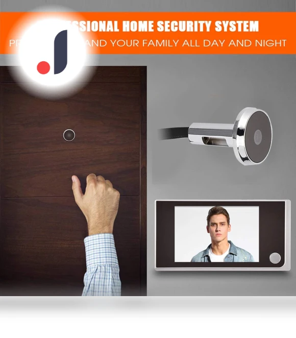 Digital Peephole Viewer Doorbell Mini HD Smart Security Camera — Smart Home Security