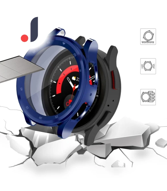 Full Coverage Smart Watch TPU Cover Case with Time Scale Screen Protector — Smartwatch Protectors, APlusVigor