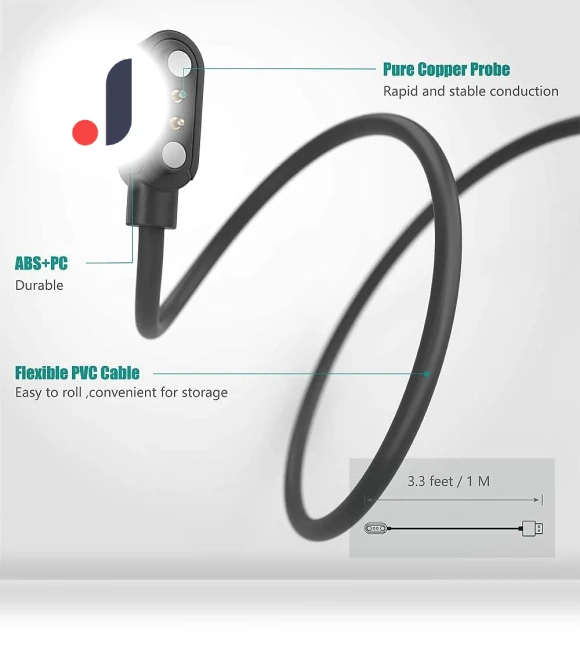 Magnetic USB Replacement Charging Cable — Smartwatch Charging Solutions, Lamshaw