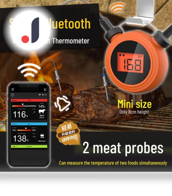 Smart BBQ Thermometer with Dual Probes — Grill Thermometers, Cheap Treasures