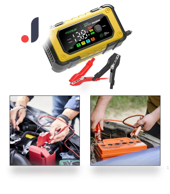 Smart Car Charger with Large Screen — Vehicle Power Solutions, AUTO and MOTO