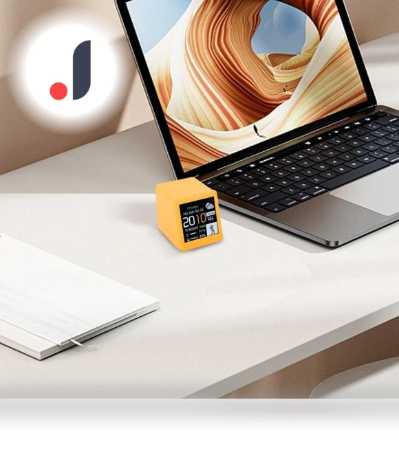 Smart WiFi Mini Desktop Clock Creative Weather Station — Desk & Shelf, Hejianing22