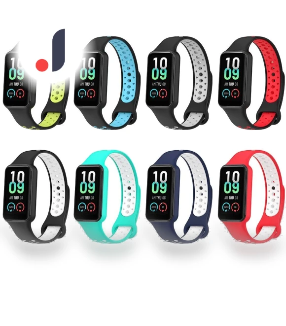 Two-Color Breathable Replacement Bracelet Silicone Strap — Bands, LOjsbasn4