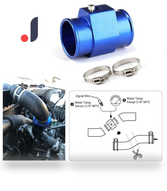 Water Temp Joint Pipe Aluminium Alloy Water Sensor Hose Durable Hose Adapter — Hoses, Yayun