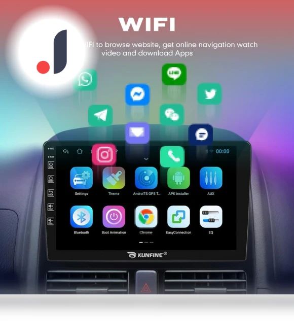 Android Car Stereo with Navigation — Stereo Receivers, KUNFINE